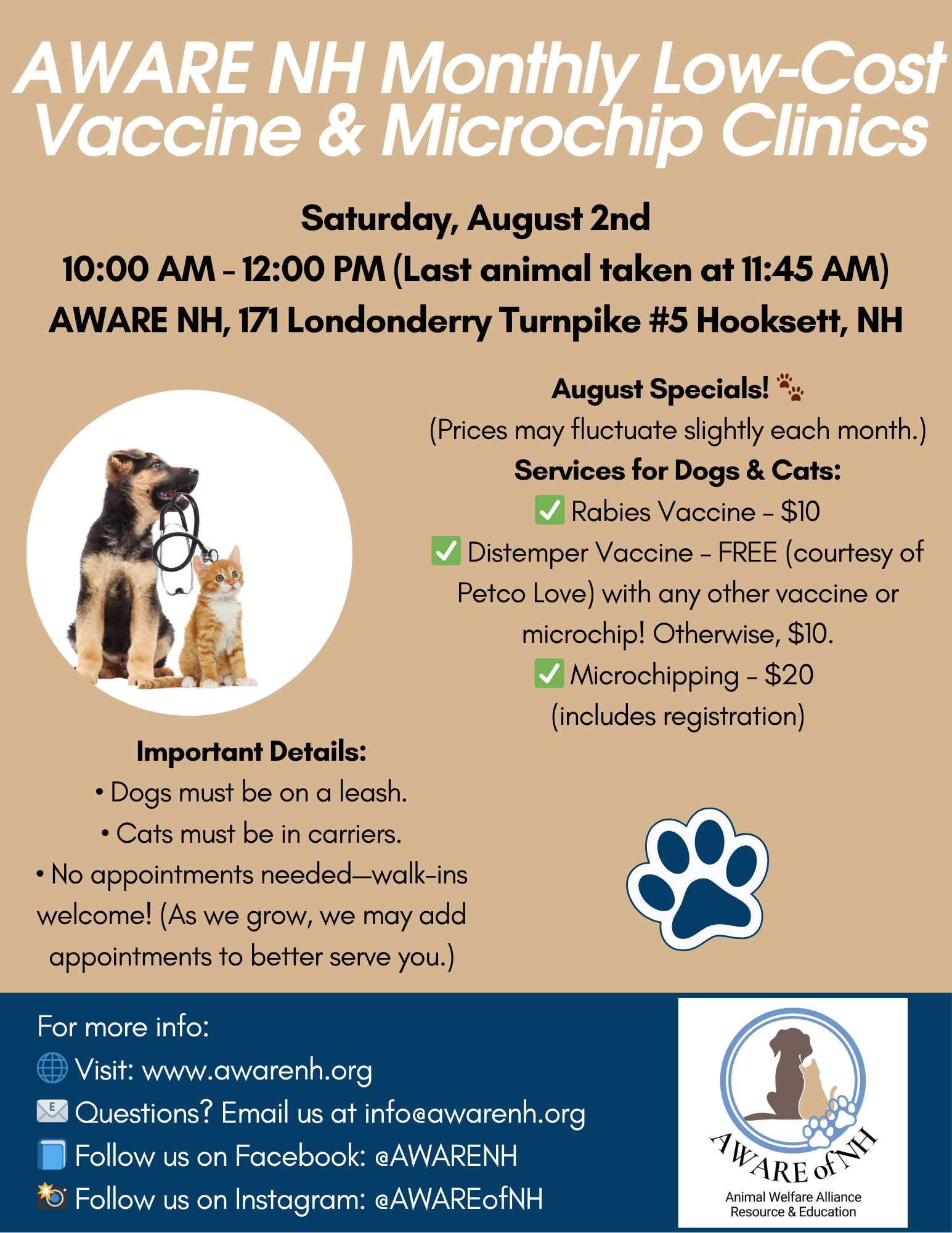 2025 Vaccine Clinic Flyer